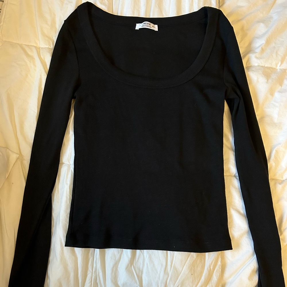 Never worn black scoop neck long sleeve